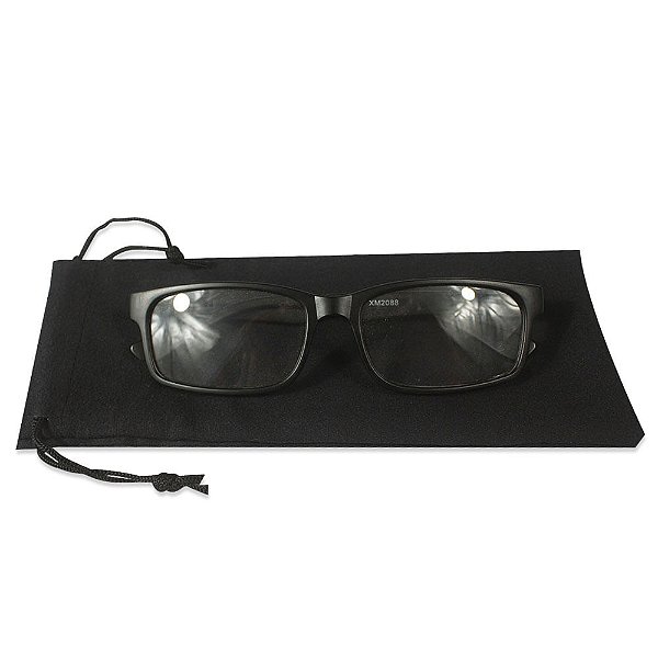 Kit com 10 saquinhos de Microfibra para Óculos Medida 8x20cm