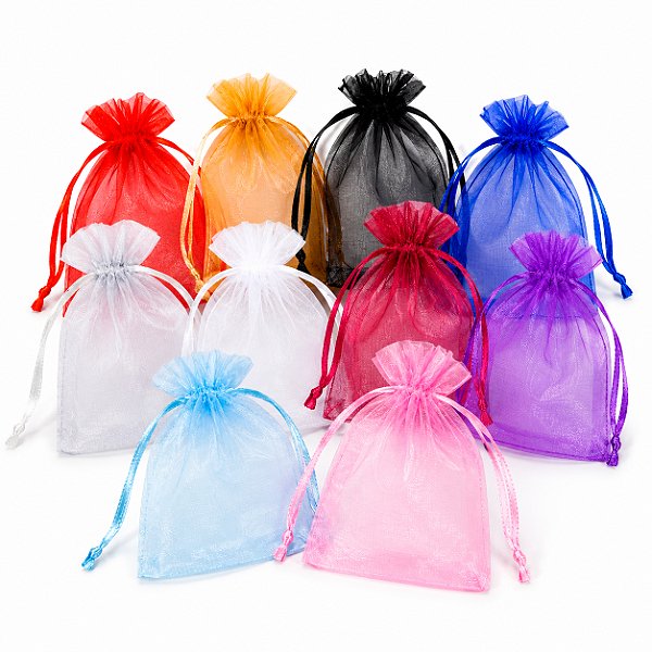 Saquinho de Organza, 15x18 cm, pacote com 10 unidades