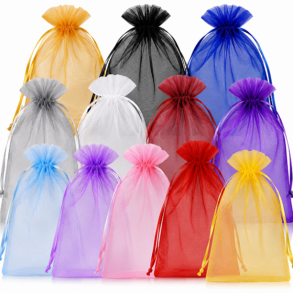 Saquinho Organza 21x34 Embalagem Elegante Pacote 10 Unidades