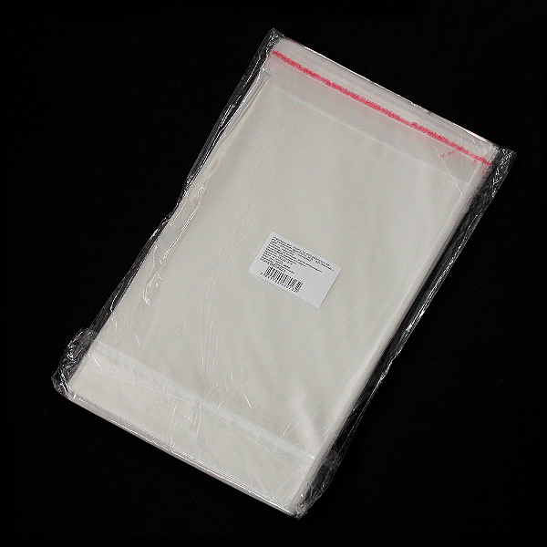 Saco Plástico Adesivado com Solapa 15x20 cm 100 unidades