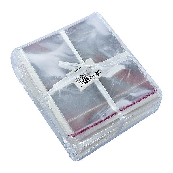 Saco Adesivado Transparente Autocolante 12x12cm Com 1000 un