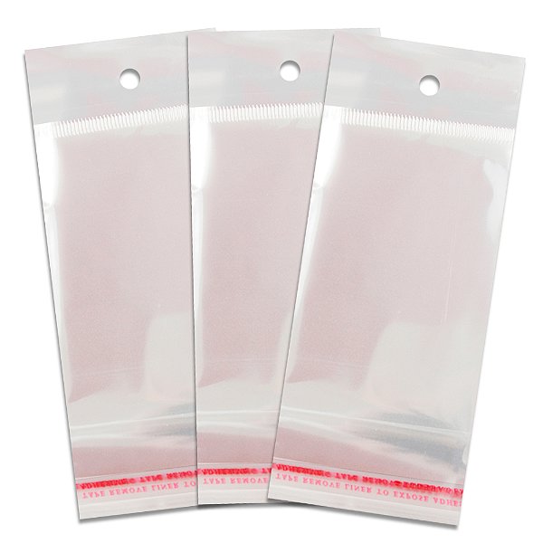 Saco Plastico Adesivado COM Solapa, 7x10+3 cm. Pacote com 1.000 unidades