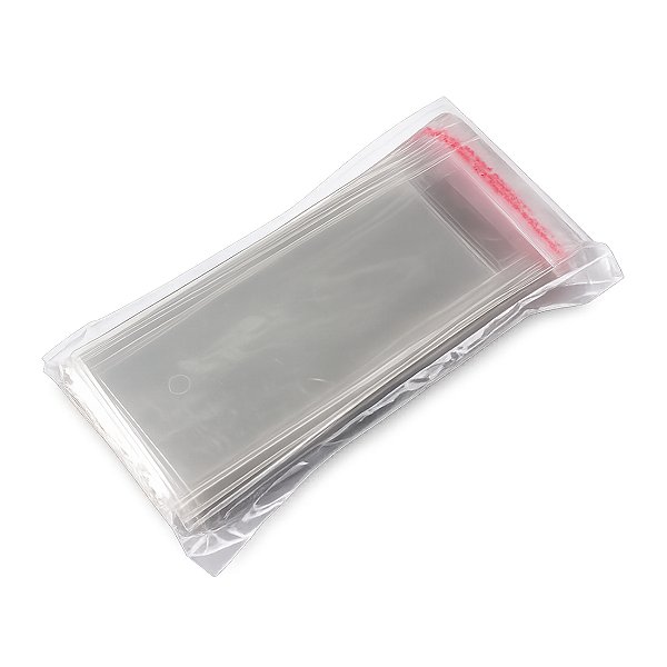 Saco Plástico Adesivado Transparente Tam 5x12 100 Unidades