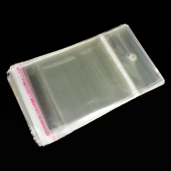 100 Unidades saco Plástico Adesivado com Solapa 7x7+3 cm