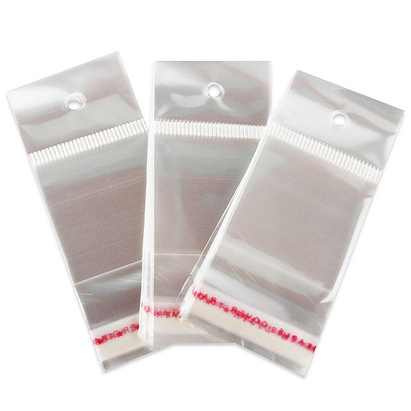Saco Plastico Adesivado c/Solapa 4x4 Pct 1000 un