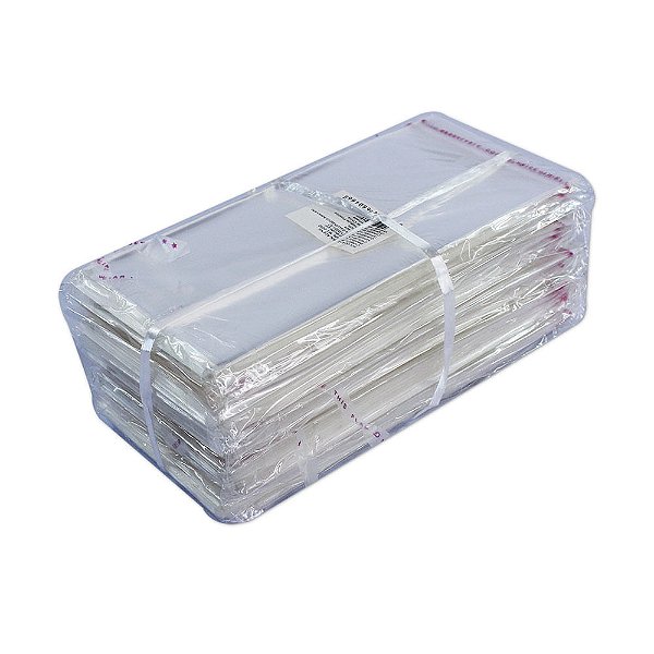 1000 Unidades saco Plástico Adesivado sem Solapa 8x15 cm