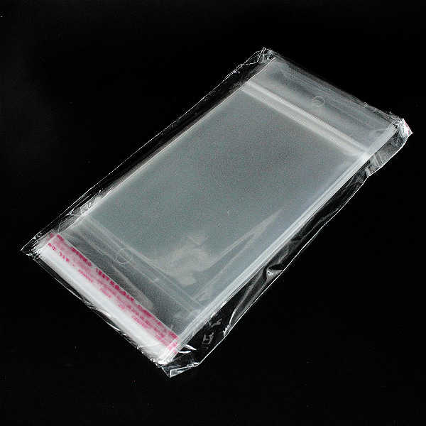 1000 Unidades saco Plástico Adesivado com Solapa 10x15 cm