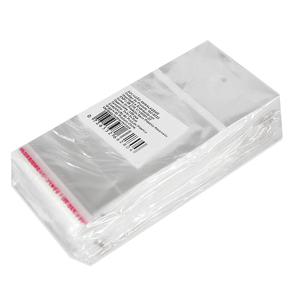 1000 Unidades saco Plástico Adesivado com Solapa 5x5+3cm