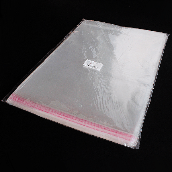 Saco Plástico Adesivado com Solapa 30x40 cm - 100 unidades