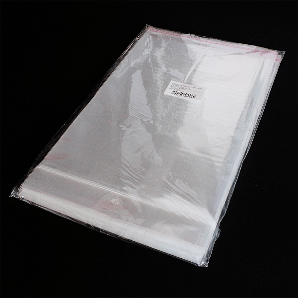 Saco Plástico Adesivado com Solapa 20x30 cm - 100 unidades