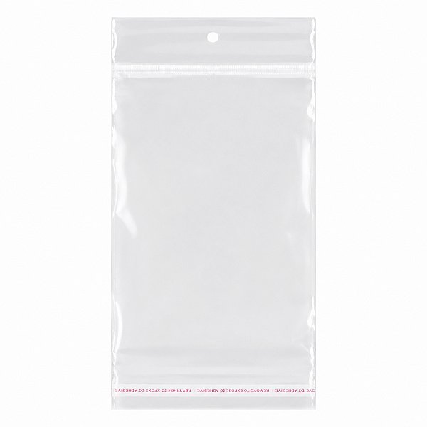 100 Unidades saco Plástico Adesivado com Solapa 10x15 cm