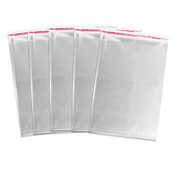 Saco Adesivado Transparente Autocolante 10x13cm Com 100 un