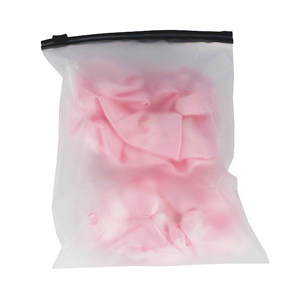 Kit 50 Saco Plástico Com Ziper Trilho Preto Fosco 14x18cm