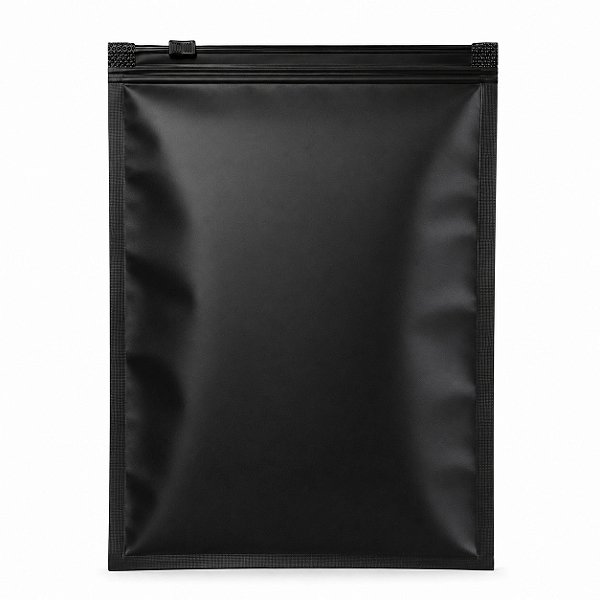 Saco Zíper Preto 30x40 Trilho Reforçado Kit 50 Unidades