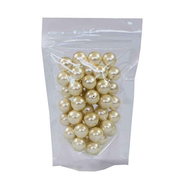 Kit 50 Saco Stand Up Pouch 9x14cm Transparente com Zip Lock