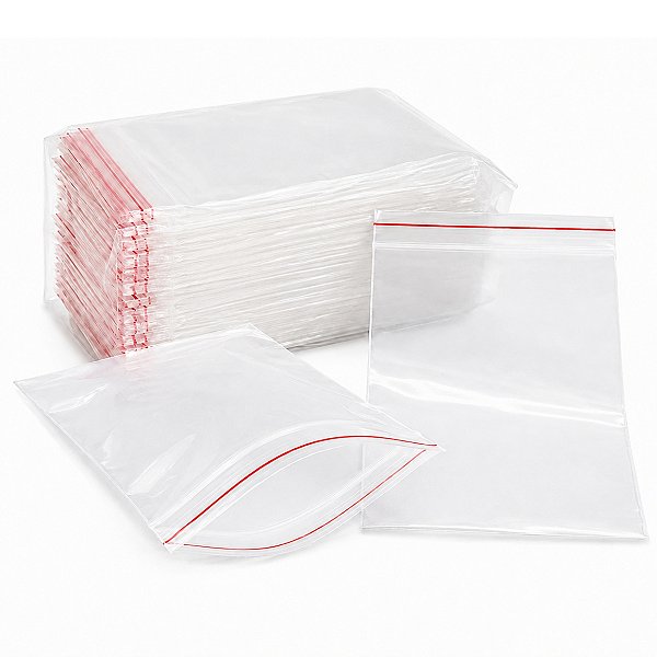 Saco Zip Lock 12x17 cm 100 unidades Transparente