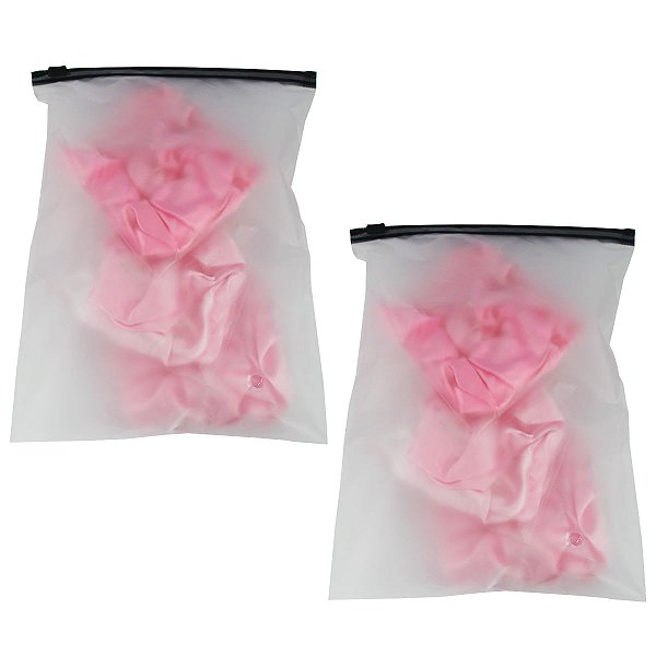 Kit 50 Saco Plástico Com Ziper Trilho Preto fosco 18x25cm