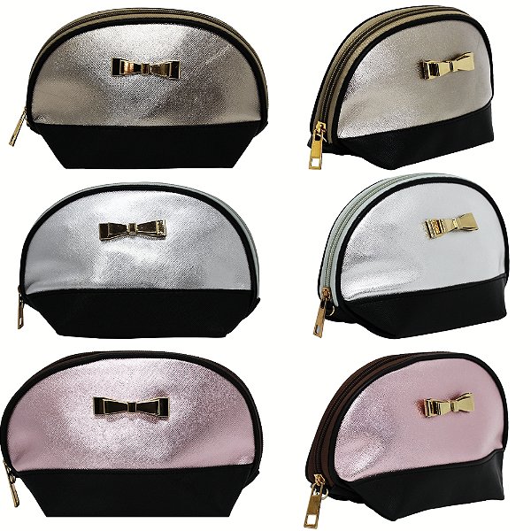 Necessaire Feminina para Acessórios e Objetos Pessoais com Espelho e Alça Removível