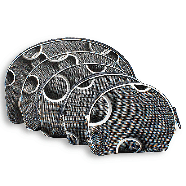 kit com 5 peças Necessaire Feminina para acessórios