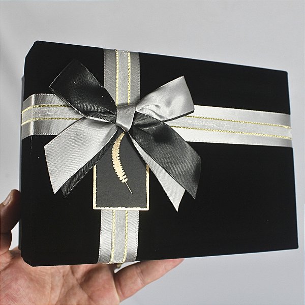 Kit 3 Caixas de Presente de Luxo com Tampa Aveludada