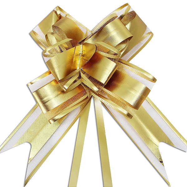 Laço Fácil de Organza com Poliester 30mmx46cm Melatizados pct 100