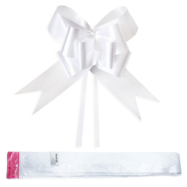 10 Peças Laço Facil Para Presente Liso Tamanho 50mm x 70cm