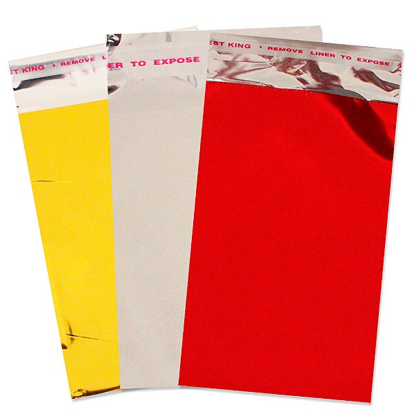 100 Saco Laminado Metalizados para Presentes Tamanho 8x10 cm