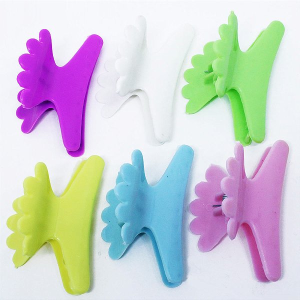 Piranha Prendedor de Cabelos Sorriso Pacote com 6 Unidades