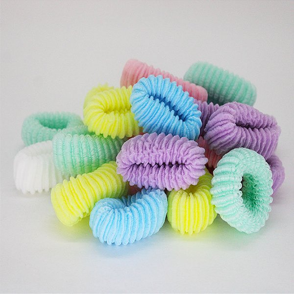 Xuxinha de Cabelo Rabicó Pacote com 24 unidades Pastel AK6-24