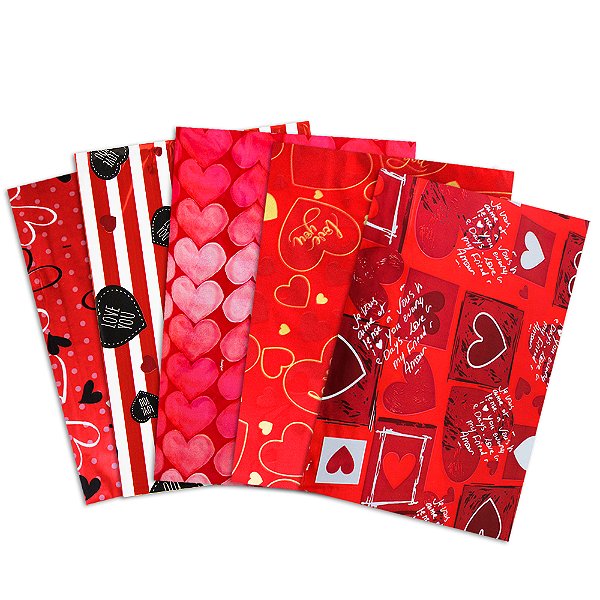 25 Sacos de Presente Tamanho 60x90 Tema Romântico Packpel