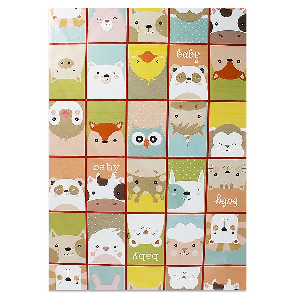 25 Saco de Presente Tamanho 60x90cm Tema Bebê Packpel