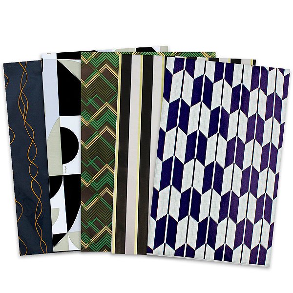 Saco de Presente Tamanho 60x90 Temas Masculino e Casual 25 Unidades