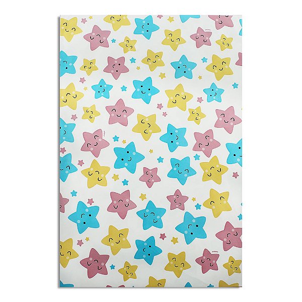 50 Sacos para Presentes Laminado Tema Kids Tamanho 30x44