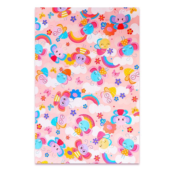 Saco de Presente Tamanho 35x54 Temas Kids e Infantil 50 Unidades