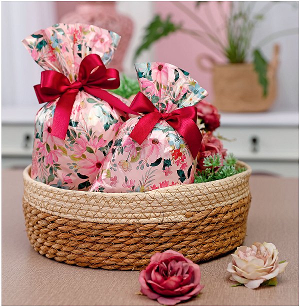 Saco de presentes Laminado 25x37 cm Temas Feminino 50 unidades