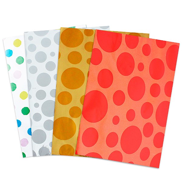 50 Sacos Presentes Laminado Estilo Poá bolinha 20x29cm
