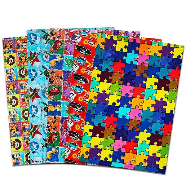 Kit 50 Saquinho Laminado Temas Infantil e Kids Aliança Tamanho 30x44 cm