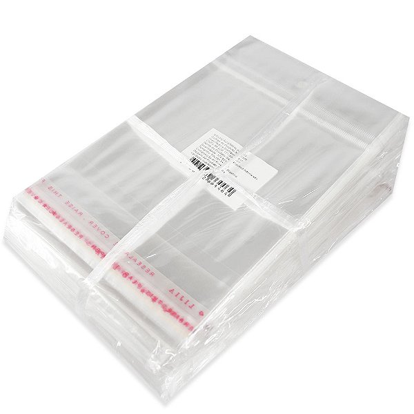 Saco Plastico Adesivado c/Solapa 10x10 Pct 1000 un