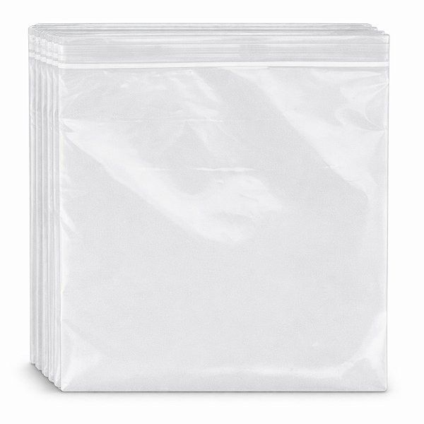 Kit 100 Saco Zip Lock tamanho 20x20 cm transparente
