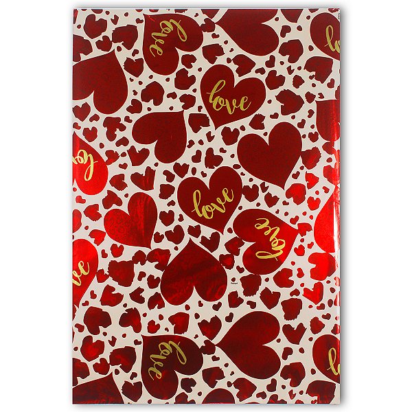25 Unidades de Saco Presente Tamanho 50x70 Tema Romantico