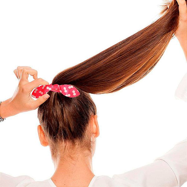 Kit com 48 Xuxinhas Laço Para Cabelo Modelo bolinhas Coloridas