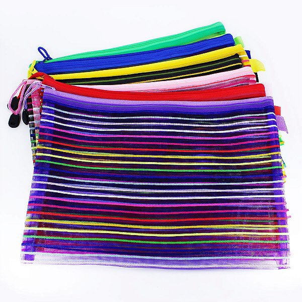 Kit 12 Pçs Necessaire Para acessórios e objetos pessoais  Tam. 28x21 cm