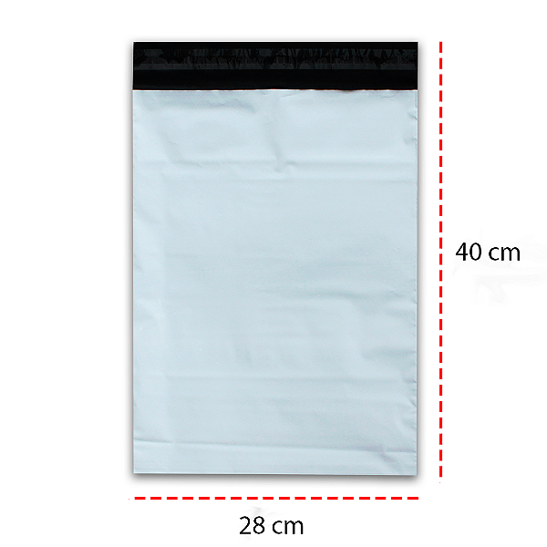 Saco Plástico Segurança Para Correio 28x40 100 unidades