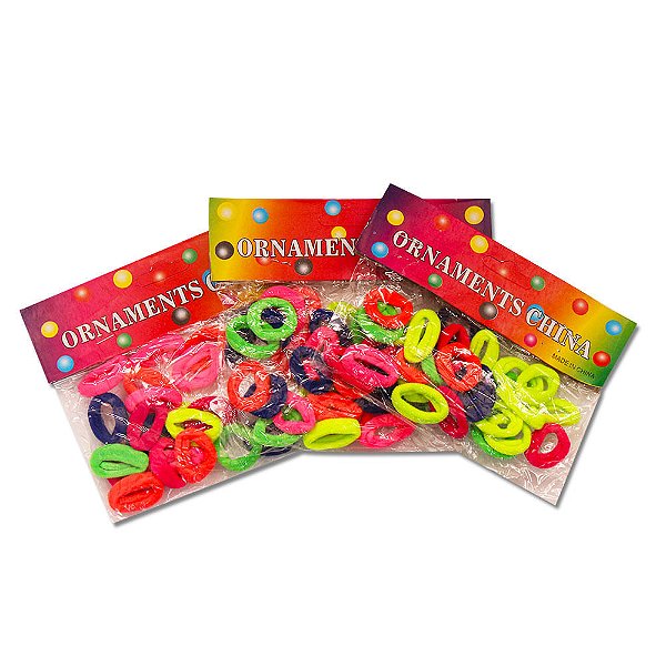 Xuxinha de Cabelo Kit 3 Pacotes de 27 unidades cada Cores