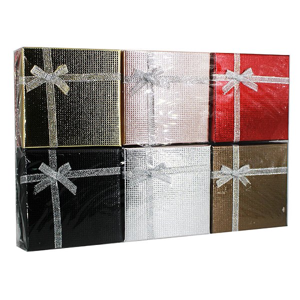 kit 12 unidades caixa par relógio tamanho 9x9 cm mix