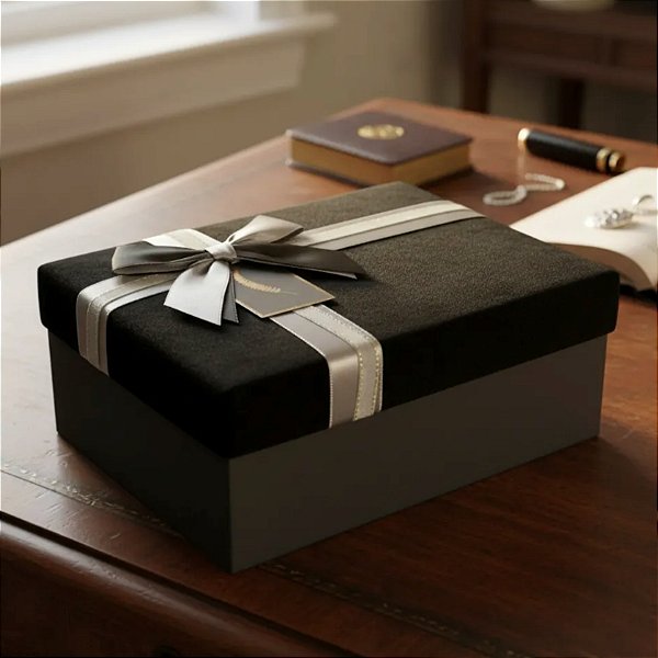Caixas de Presente de Luxo com Tampa Aveludada 3 tamanhos