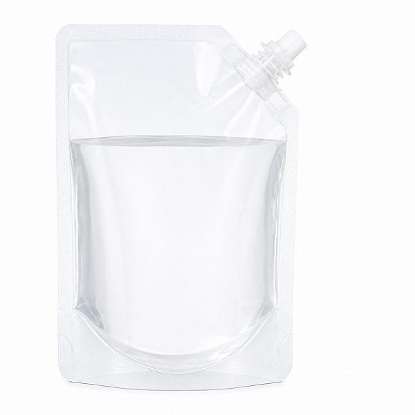 Saco Plástico Drinks 380ml Com Tampa Reutilizável 50 pçs