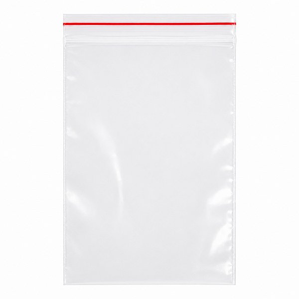 Saco Zip Lock 10x15 cm, 100 unidades Transparente Zip Lock
