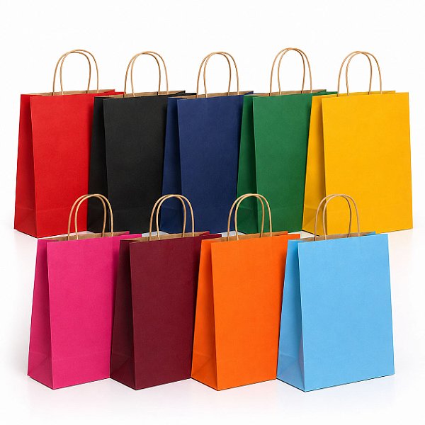 Sacola Kraft Alça Torcida Tam. 31x23x10 Premium Presente Pacote 10un