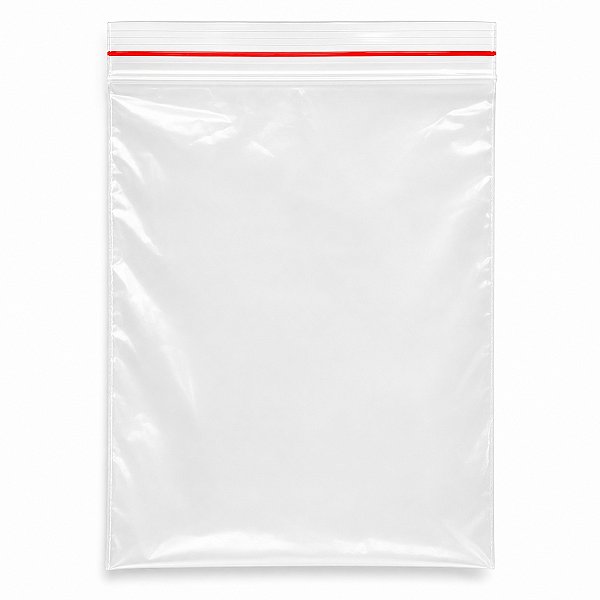 Saco Zip Lock 17x25 Transparente 100 Unidades Resistente
